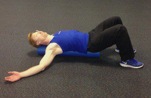 Foam Roller Pec Stretch